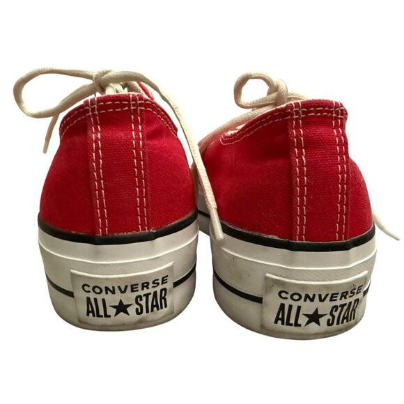 Converse Red Chuck Taylor All Star Lift Platform Canvas Size 7 Womens - Picture 3 of 15